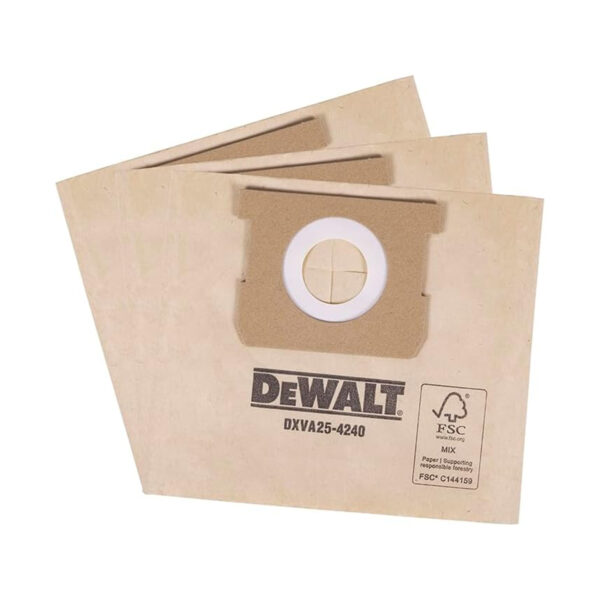 Set kesa - vreća - vrećica za usisivače DXV15T DeWalt DXVA25-4240 3kom.