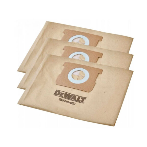 Set kesa - vreća - vrećica za usisivače DXV20P DXV20PT DXV34PT DXV34PTA DeWalt DXVA19-4201 3kom.