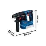 Aku udarna bušilica Bosch PRO GBH 18V-18 0611927002 18V SDS-Plus 1.5J sa 2 baterije 4.0Ah i punjačem u koferu