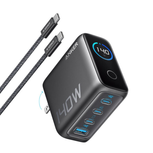 Višestruki punjač sa USB-C kablom Anker B2697G41 140W 4 porta