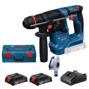 Aku udarna bušilica Bosch PRO GBH 18V-18 X 0611927101 18V Onechuck 1.5J sa 2 baterije 2.0Ah i punjačem u koferu