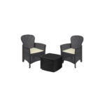 Baštenski set od ratana sa jastucima PROGARDEN Rama