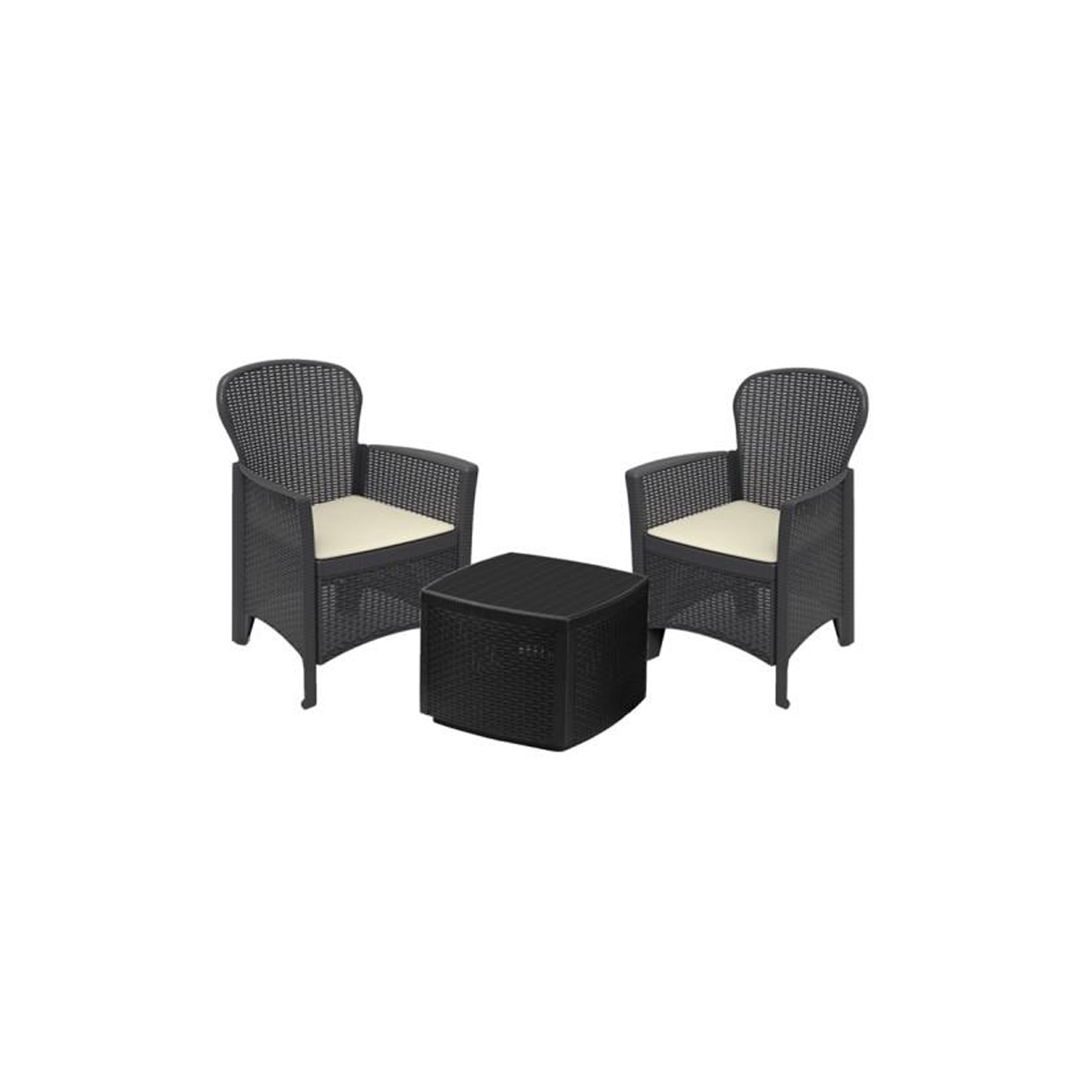 Baštenski set od ratana sa jastucima PROGARDEN Rama