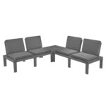 Baštenski set od ratana sa jastucima PROGARDEN Molok