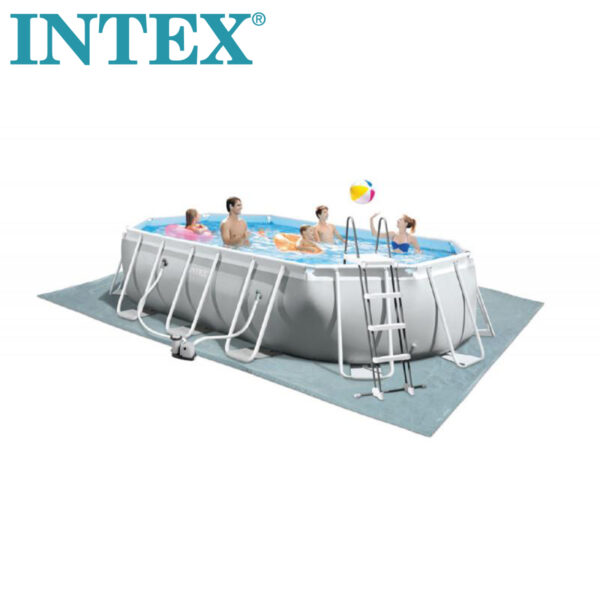 Bazen INTEX Prism Frame Oval sa metalnim okvirom 6.1x3.05x1.22m 055725 26798NP