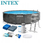 Bazen INTEX Greywood Prism Frame sa filter pumpom 4.57x1.22m 26742NP