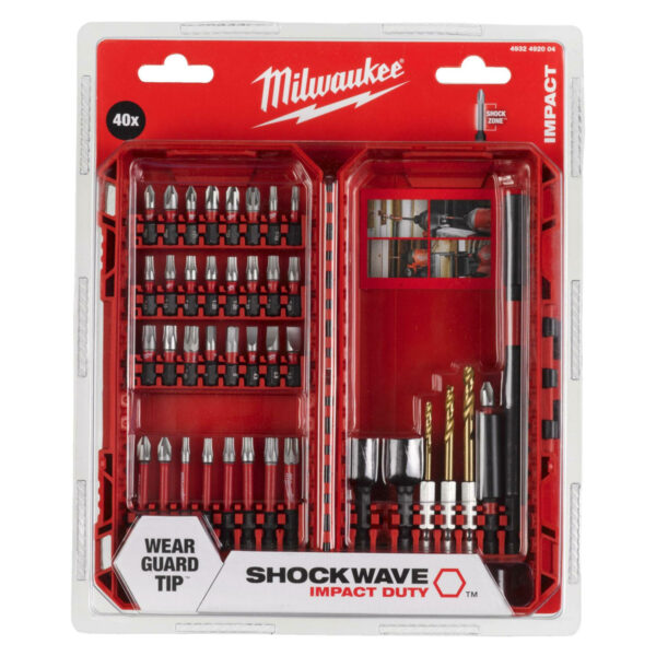 Set bitova za udarne bušilice Milwaukee 4932492004 40-dijelni u kutiji
