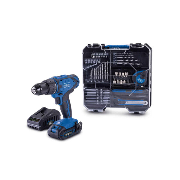 Aku bušilica - odvijač Scheppach C-DTB74/1-XS2 - Kit 20V IXES sa baterijom 2.0Ah punjačem 2.4A i priborom u koferu