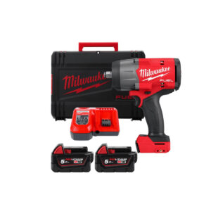 Aku udarni odvijač Milwaukee M18 FHIW2F12-502X 4933492783 18V 1/2" 1491Nm sa 2 baterije 5.0Ah i punjačem u koferu