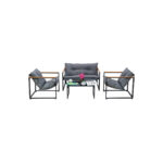 Baštenski metalni set Green Bay Plato 082440 4-dijelni