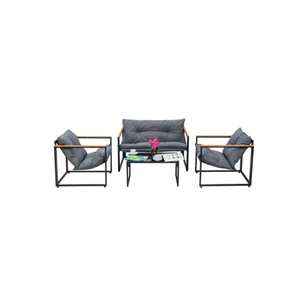Baštenski metalni set Green Bay Plato 082440 4-dijelni