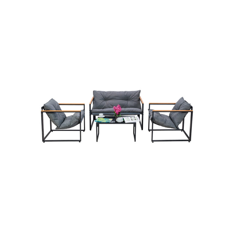 Baštenski metalni set Green Bay Plato 082440 4-dijelni