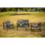 Baštenski metalni set Green Bay Plato 082440 4-dijelni