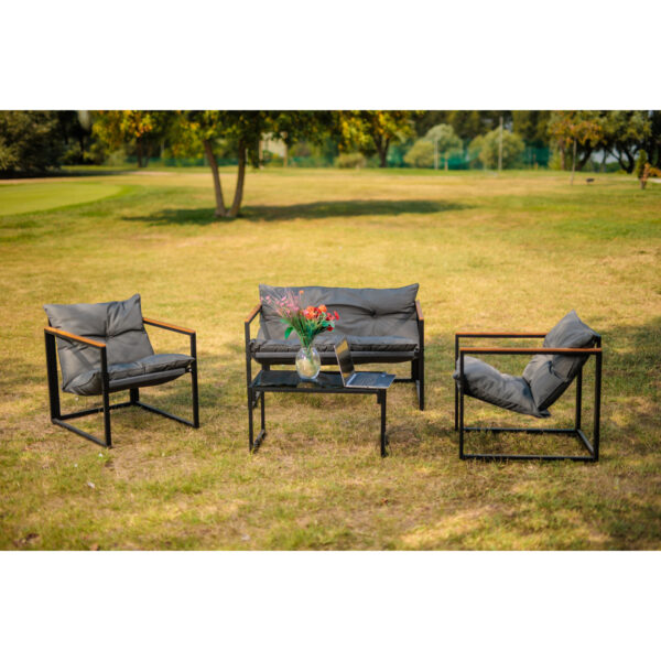 Baštenski metalni set Green Bay Plato 082440 4-dijelni