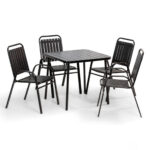 Baštenski metalni set Green Bay Aruba 088821 4 stolice i stol