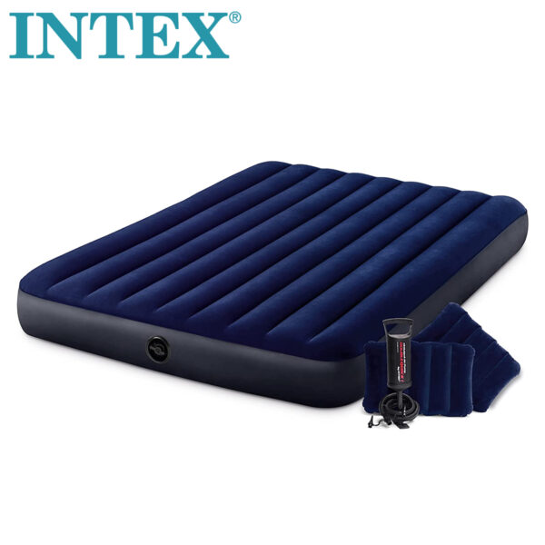 Dušek - krevet na napuhavanje s pumpom INTEX 64765 1.52mx2.03mx25cm