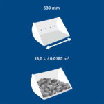 Široka kašika za bager Scheppach EXC815 7915001703 18.5L 530mm