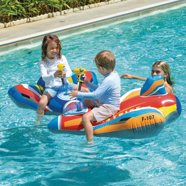 Dušek za vodu Intex avion 57531NP 117x104cm