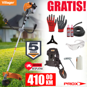 Benzinski trimer - motorna kosa Villager BC 1250 S 1.7KS 41.5cm