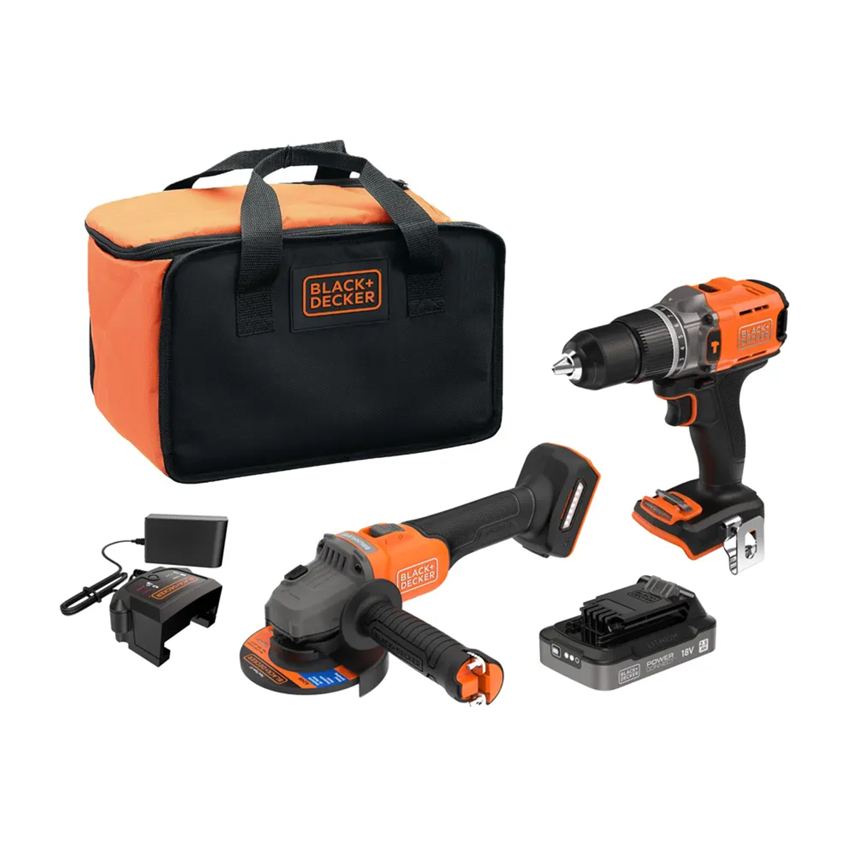 image-163.jpg Aku set udarna bušilica i ugaona brusilica Black+Decker BCK24E1SB 18V sa 2.5Ah baterijom i punjačem u torbi