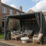 Tenda - pergola Ruris 295395 metalna sa podesivim krovom 395x295x220cm