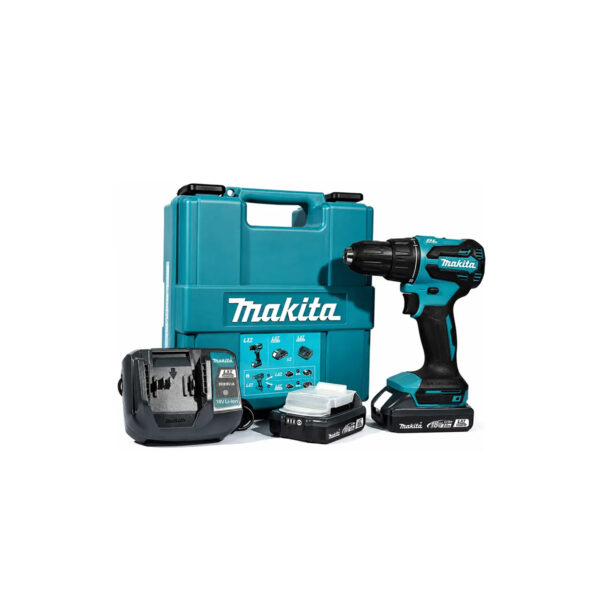 Aku bušilica - odvijač Makita DDF490WVE LXT BASIC 18V sa dvije 2.0Ah baterije i punjačem u koferu