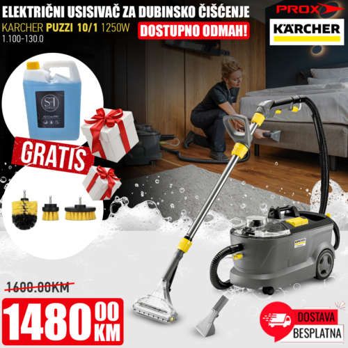Električni usisivač za dubinsko čišćenje KARCHER PUZZI 10/1 1.100-130.0 1250W
