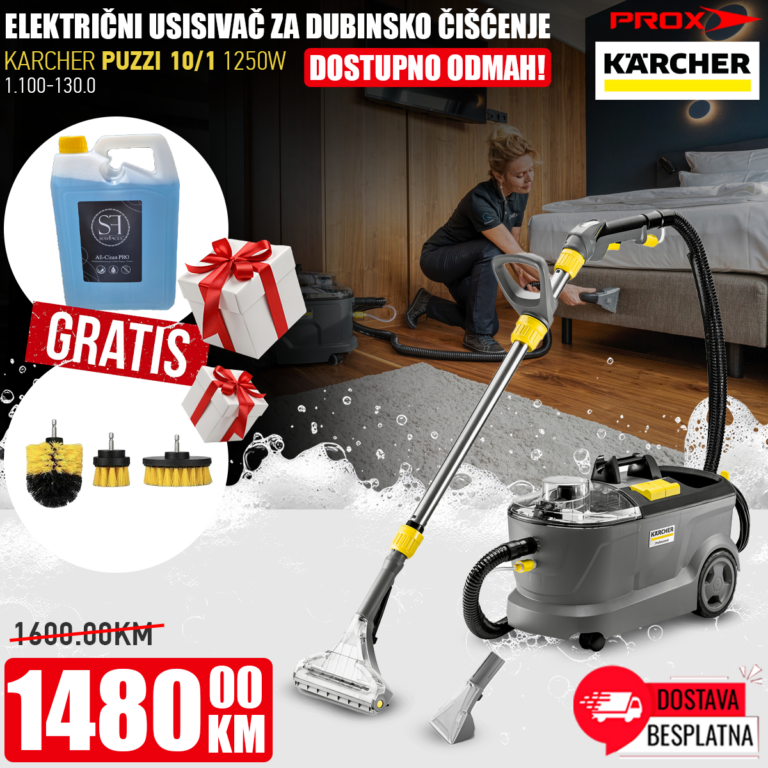 Električni usisivač za dubinsko čišćenje KARCHER PUZZI 10/1 1.100-130.0 1250W