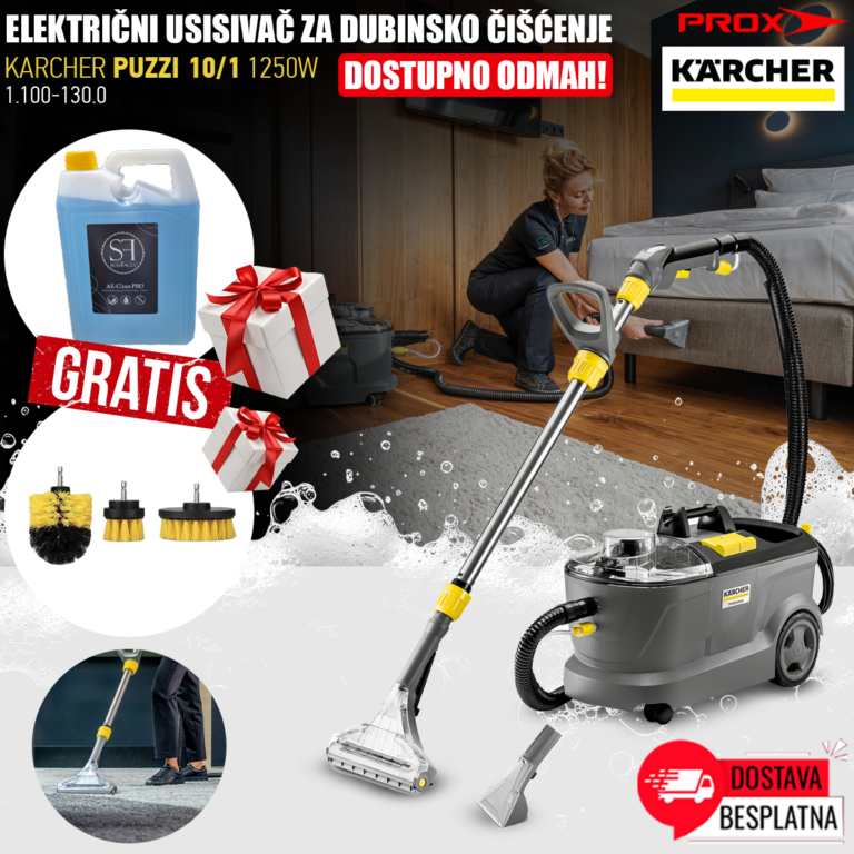 Električni usisivač za dubinsko čišćenje KARCHER PUZZI 10/1 1.100-130.0 1250W