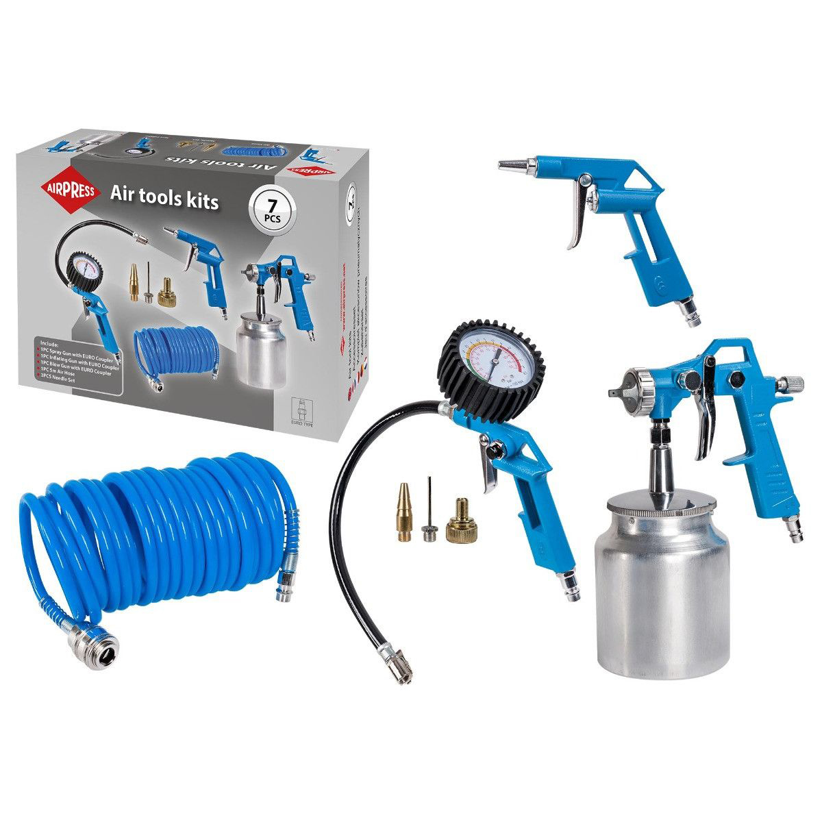 image-740.jpg Set pneumatskog pribora Airpress 45897 7-dijelni EURO