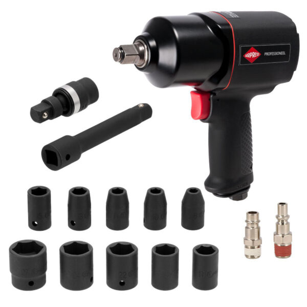 Pneumatski udarni odvijač Airpress 45540 1/2 1112Nm u koferu sa priborom