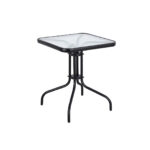 Baštenski sto metalni AMS AM-073 crna 60x60x70cm