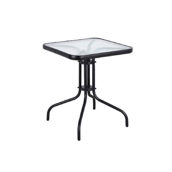 Baštenski sto metalni AMS AM-073 crna 60x60x70cm