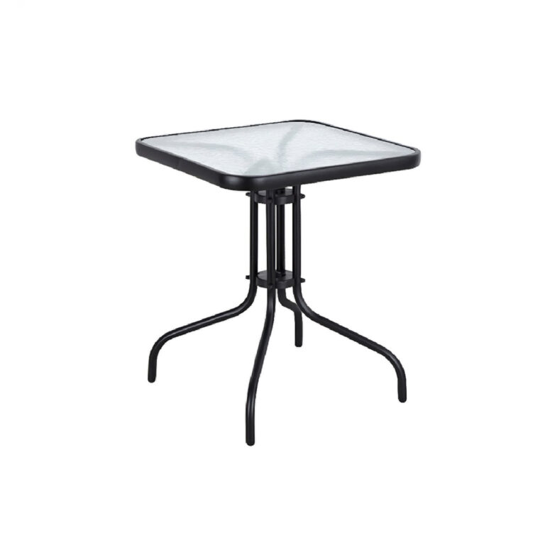 Baštenski sto metalni AMS AM-073 crna 60x60x70cm