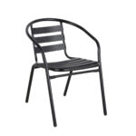 Baštenska stolica od metala AMS AM-017 54x62x74cm crna