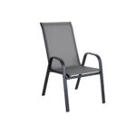 Baštenska stolica od tekstilena AMS AM-092 grey 55x75x95cm