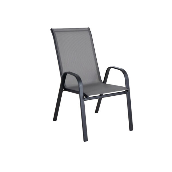 Baštenska stolica od tekstilena AMS AM-092 grey 55x75x95cm