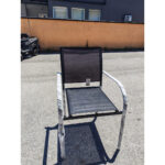 Baštenska stolica od tekstilena AMS AM-095 black 66x56x87cm
