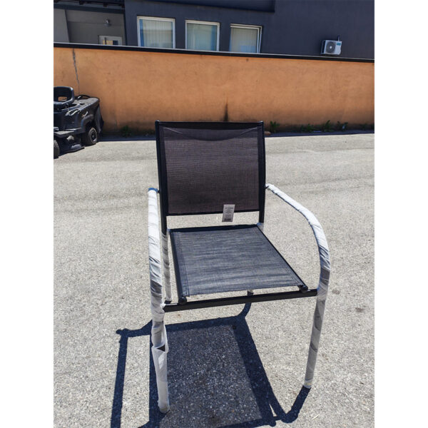 Baštenska stolica od tekstilena AMS AM-095 black 66x56x87cm