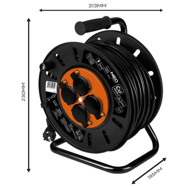 Produžni kabal na kolutu Neo Tools 90-171 30m 3x1.5mm2