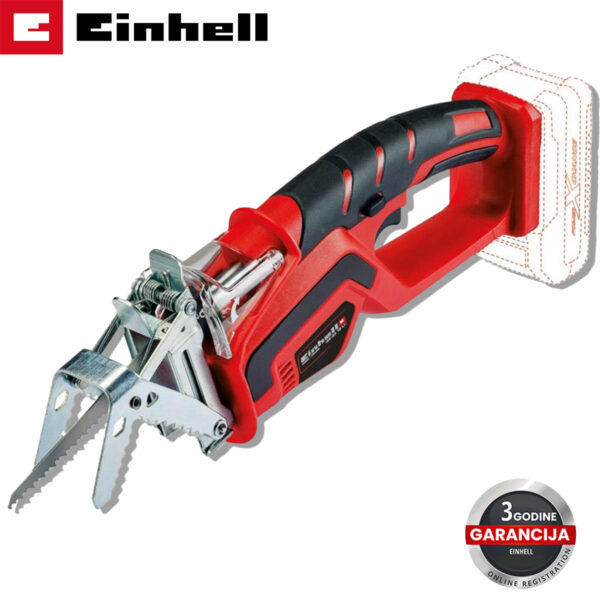 Aku recipročna pila - lisičiji rep za grane Einhell GE-GS 18 Li-Solo 3408220 18V 15cm