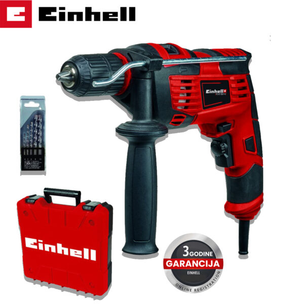 Električna udarna bušilica Einhell TC-ID 720/1 E Kit 4259846 720W sa priborom u koferu