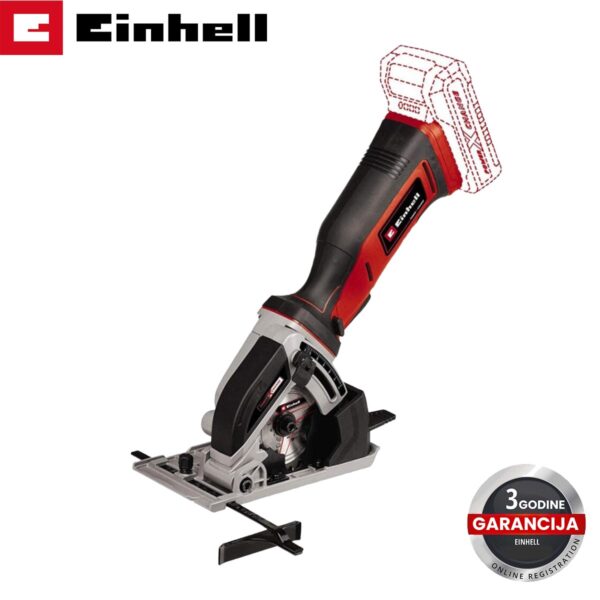 Aku ručna kružna pila - cirkular Einhell E-CS 18/89 Li - Solo 4331100 18V 89mm