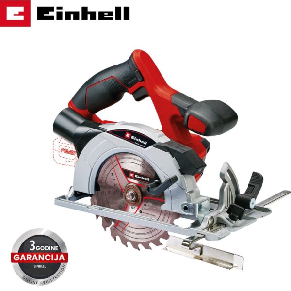 Aku ručna kružna pila - cirkular Einhell TE-CS 18/150 Li - Solo 4331220 18V 89mm