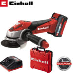 Aku ugaona-kutna brusilica Einhell TE-AG 18/115 Li 4431119 sa baterijom 3.0 Ah i punjačem u koferu