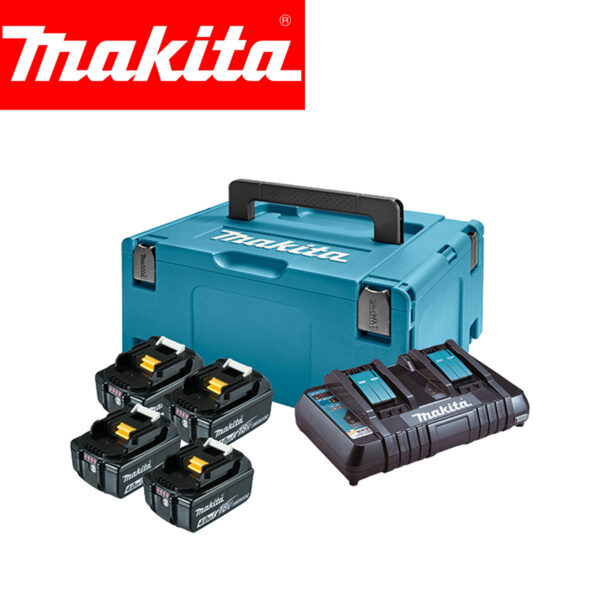 Aku set 4 baterije 4.0Ah i punjač u koferu Makita 197503-4