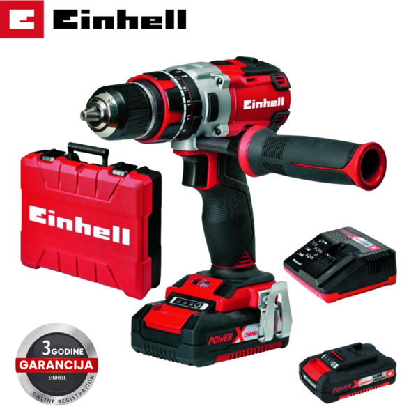 Aku bušilica-odvijač Einhell TP-CD 18 Li-i BL 4513861 sa 2 baterije 2.0Ah i punjačem u koferu