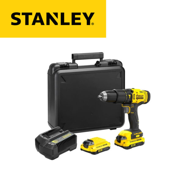 Aku udarna bušilica Stanley SFMCD711C2K 18V 50Nm sa 2 baterije 1.5Ah i punjačem u koferu