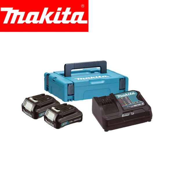 Aku set 2 baterije 1.5Ah i punjač u koferu Makita 197653-5