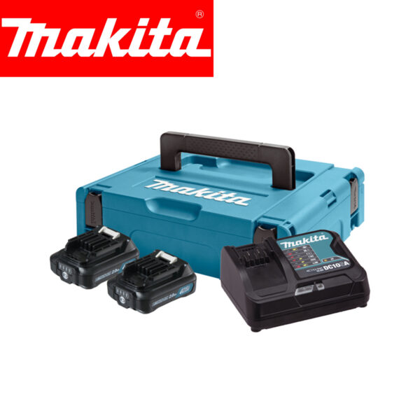 Aku set 2 baterije 2.0Ah i punjač u koferu Makita 197658-5